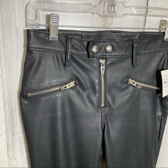 BlankNYC Black Vegan Leather Deja Boo Moto Pant - Picture 7 of 14